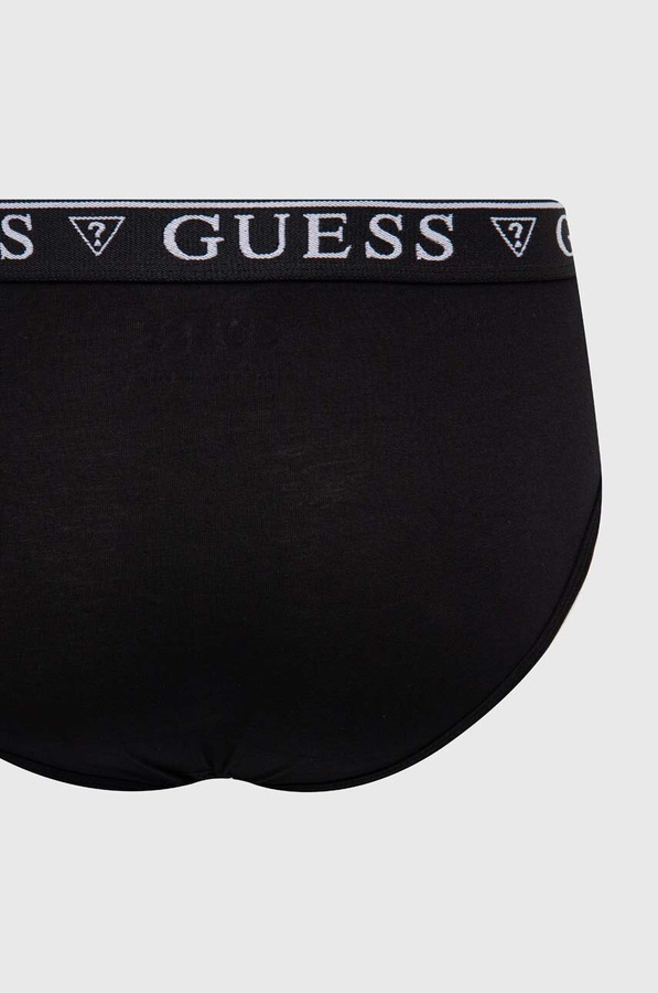 Сліпи чоловічі бавовняні з еластаном 5-пак Guess колір чорний фото 2