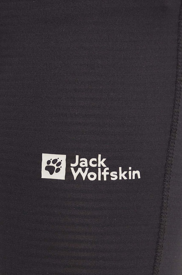Функціональні легінси Jack Wolfskin Infinite Warm колір чорний фото 3