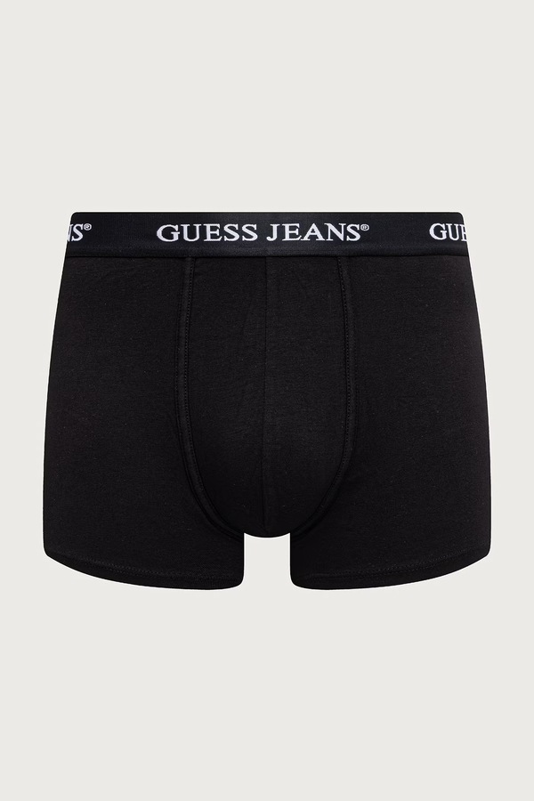 Облягаючі боксери чоловічі 3 шт. Guess Jeans колір чорний фото 4