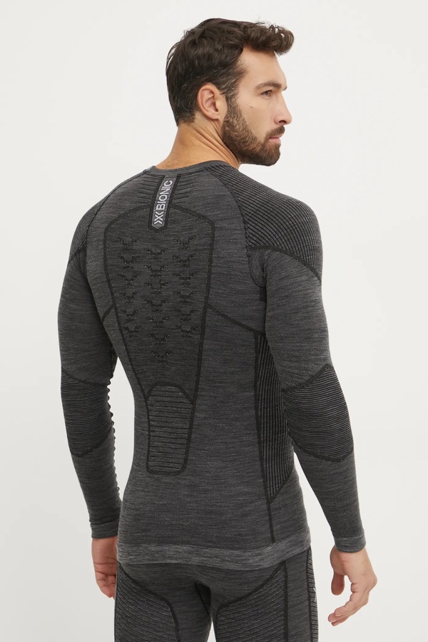 Функціональний лонгслів X-bionic Symbio Merino колір сірий фото 2