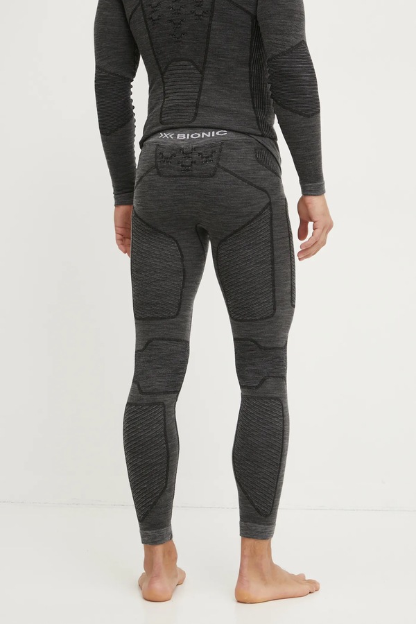 Функціональні легінси X-bionic Symbio Merino колір сірий фото 2