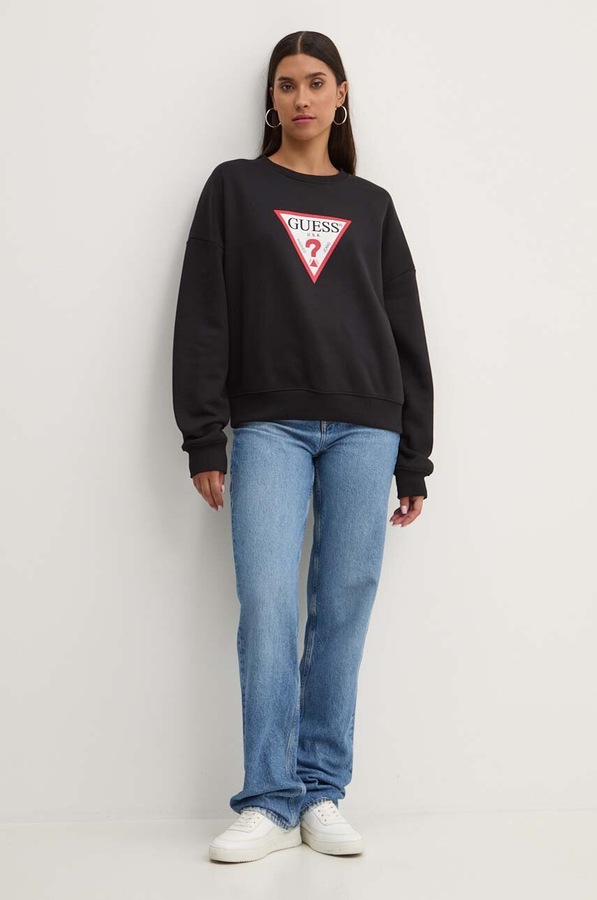Кофта Guess Jeans колір чорний фото 2