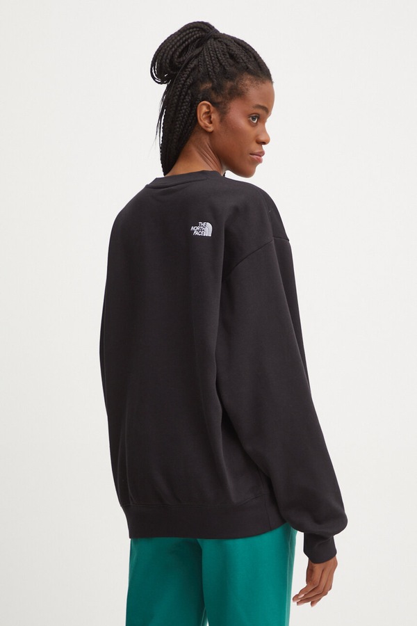 Кофта The North Face Essential Crew колір чорний фото 2