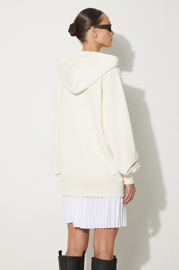 Хлопковая кофта Ambush Ballchain Hoodie цвет бежевый фото 2