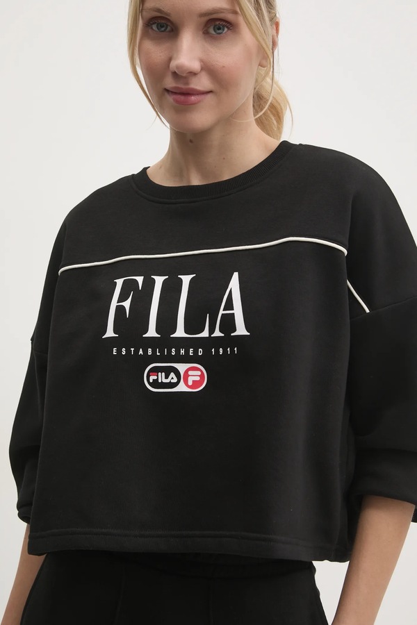 Кофта Fila Lewistown колір чорний фото 4