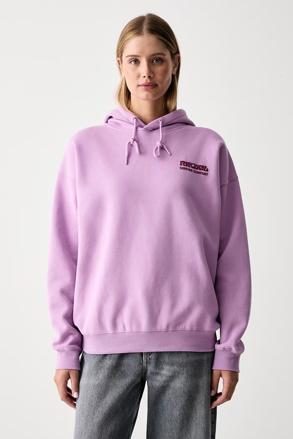 Кофта з капюшоном жіноча Rip Curl SURF PUFF HERITAGE колір фіолетовий фото 2