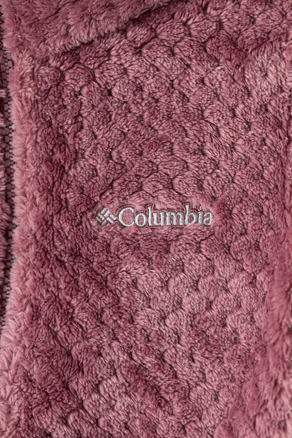 Кофта на застібці дитяча флісова Columbia Fire Side колір фіолетовий фото 3