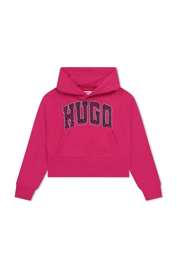 Дитяча кофта HUGO колір рожевий фото 2