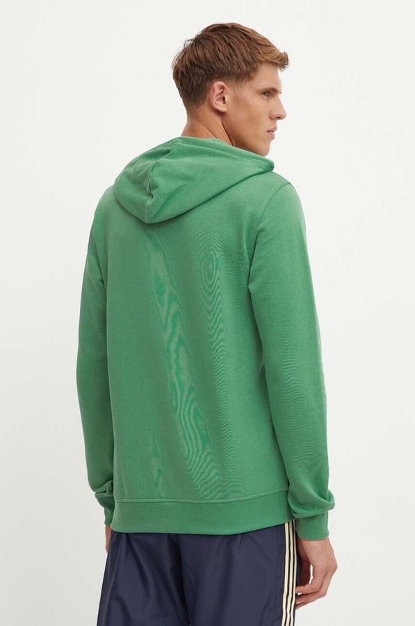 Хлопковая кофта adidas Originals цвет зеленый фото 2