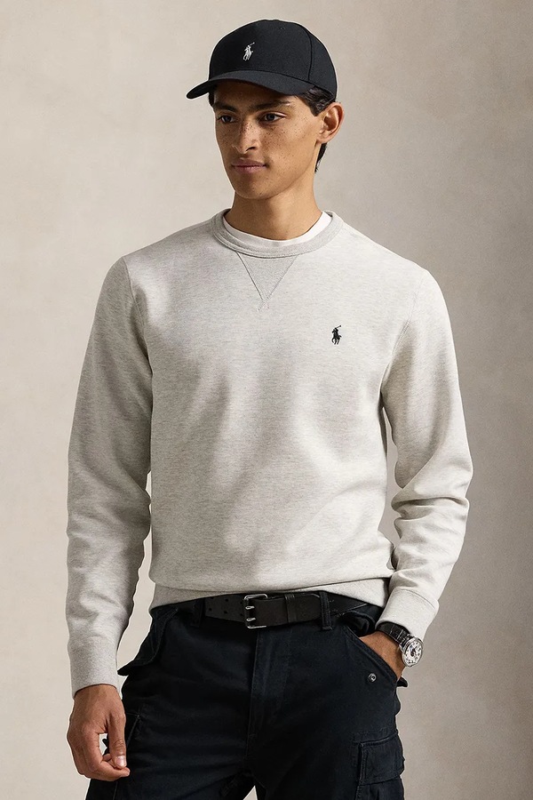 Кофта чоловіча з бавовною Polo Ralph Lauren колір сірий