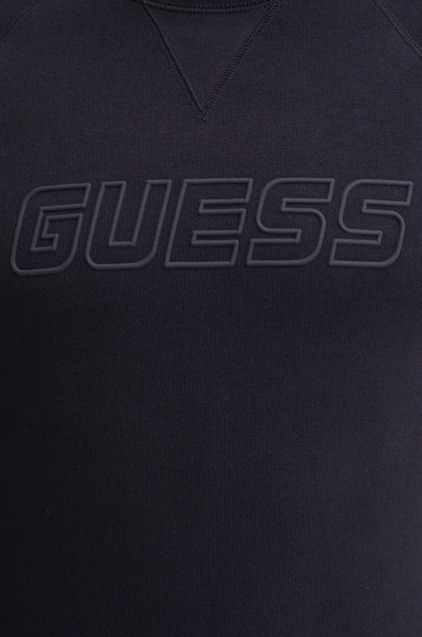 Кофта чоловіча з бавовною Guess колір темно-синій фото 4