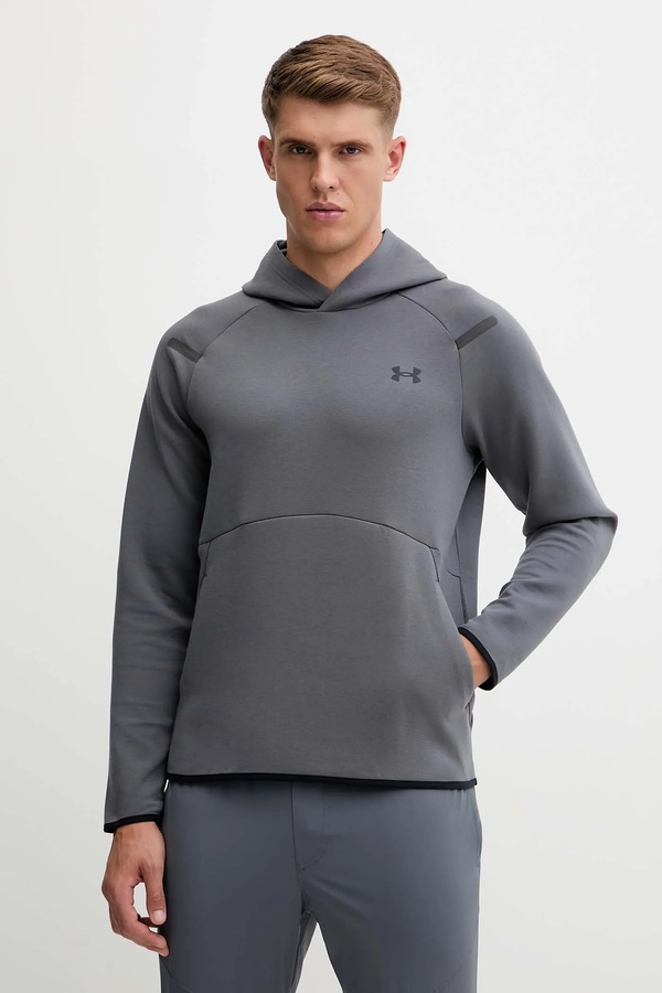 Кофта з капюшоном чоловіча Under Armour Unstoppable Fleece колір сірий
