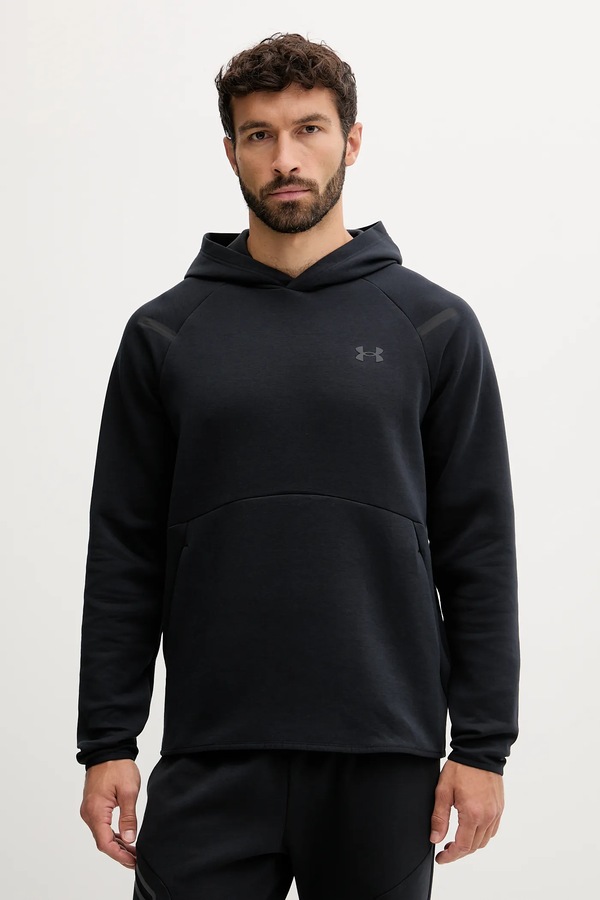 Кофта з капюшоном чоловіча Under Armour Unstoppable Fleece колір чорний