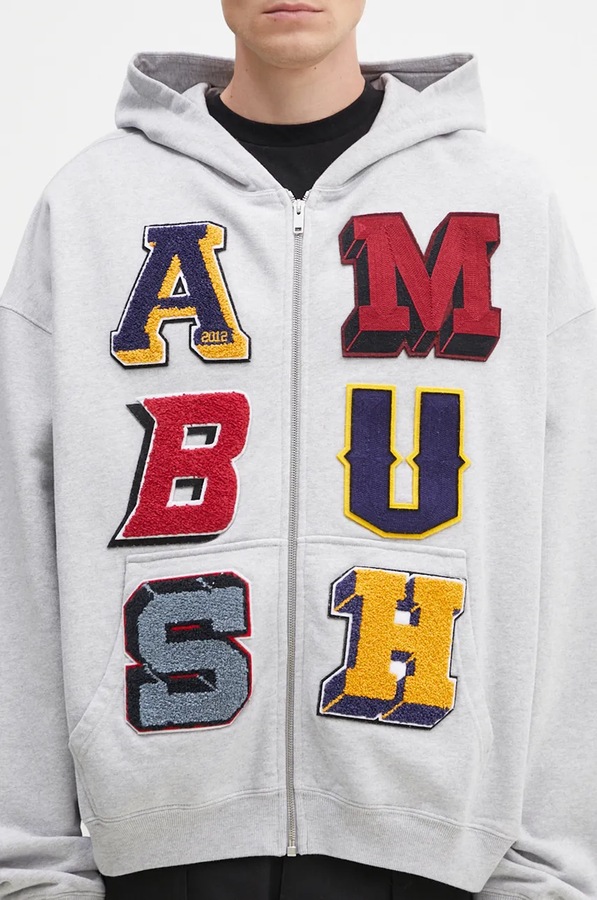 Кофта Ambush Zip Up Sweatshirt колір сірий фото 4