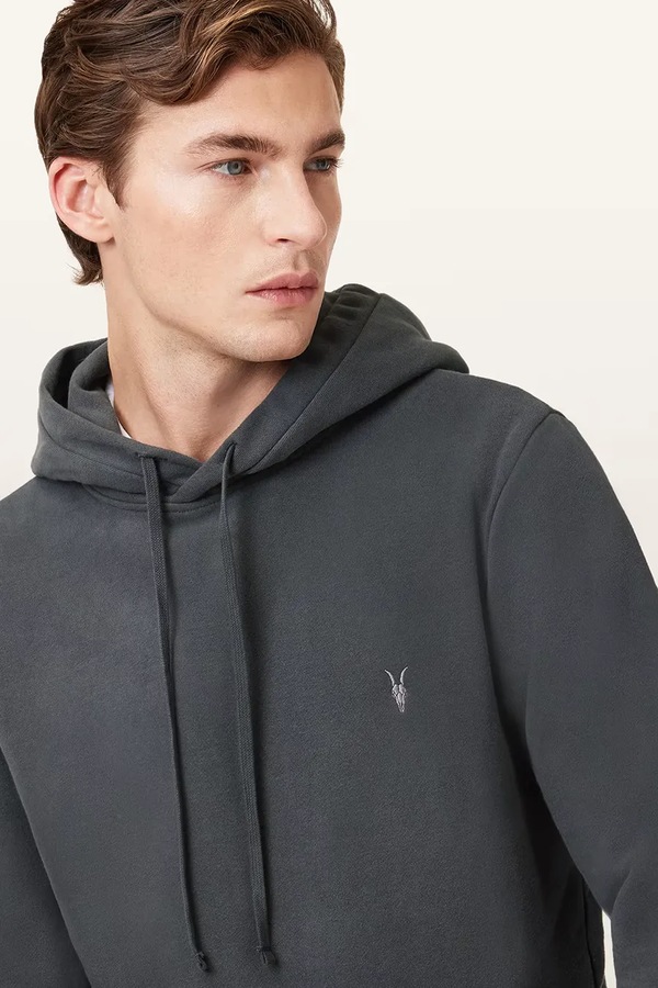 Кофта з капюшоном AllSaints RAVEN OTH HOODY колір сірий фото 4