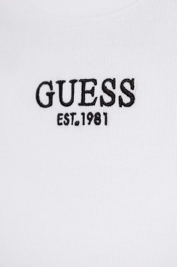 Детский лонгслив Guess цвет белый фото 2