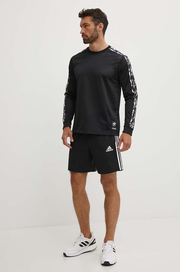 Лонгслів adidas Originals Pride колір чорний фото 2