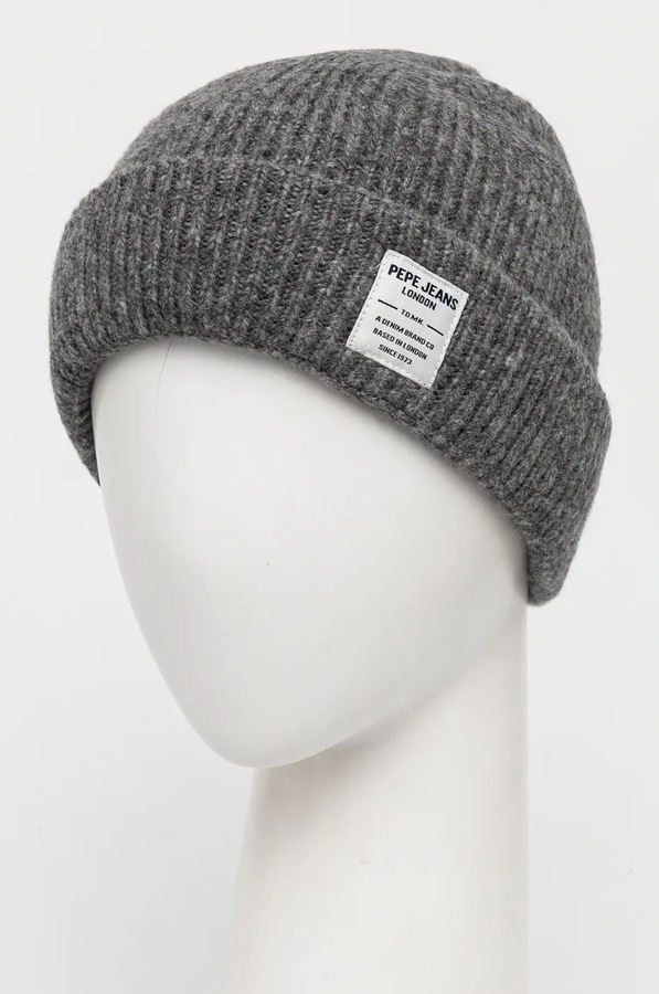Шапка Pepe Jeans WEST HAT колір сірий фото 3