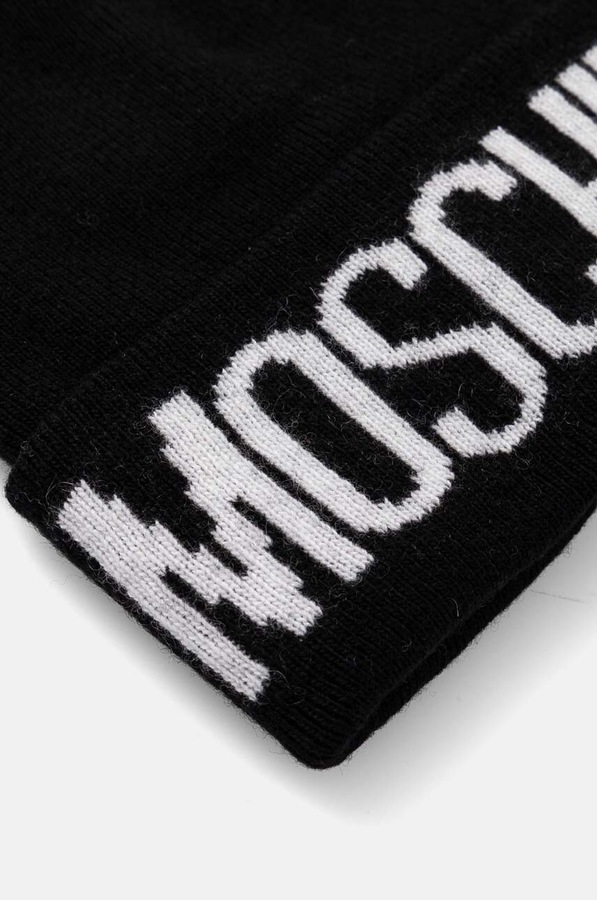 Шапка жіноча з додаванням вовни Moschino колір чорний