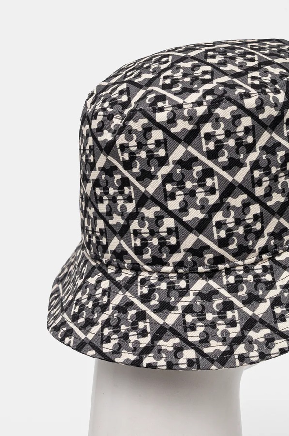 Бавовняний капелюх Tory Burch Prismatic T Monogram колір бежевий фото 3