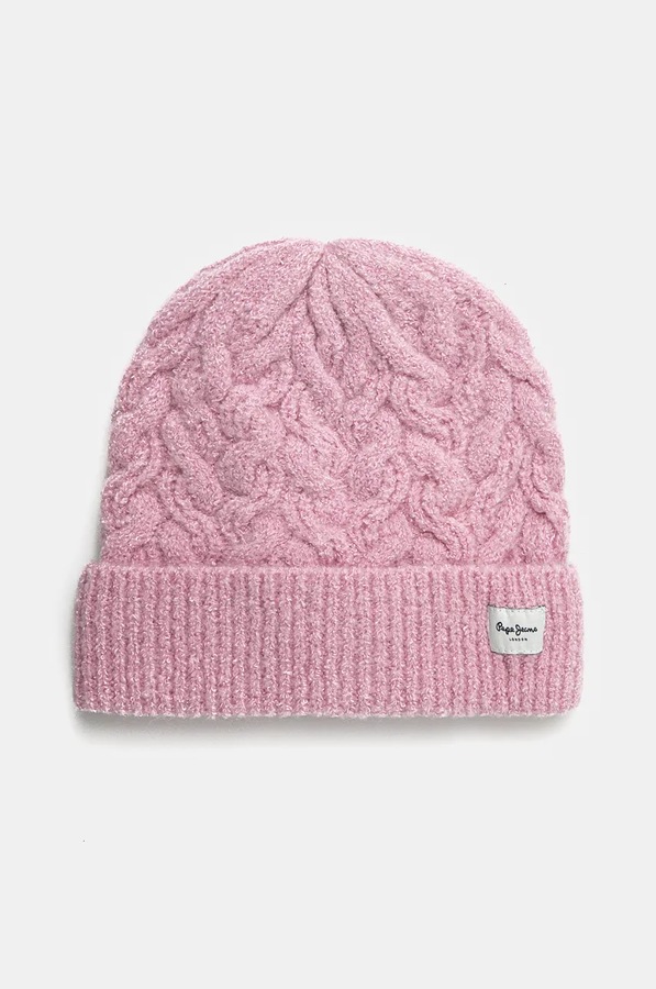 Дитяча шапка Pepe Jeans ZAIDA HAT колір рожевий