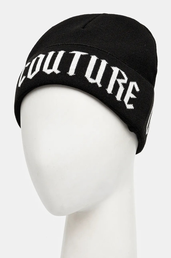 Шапка Versace Jeans Couture колір чорний фото 2