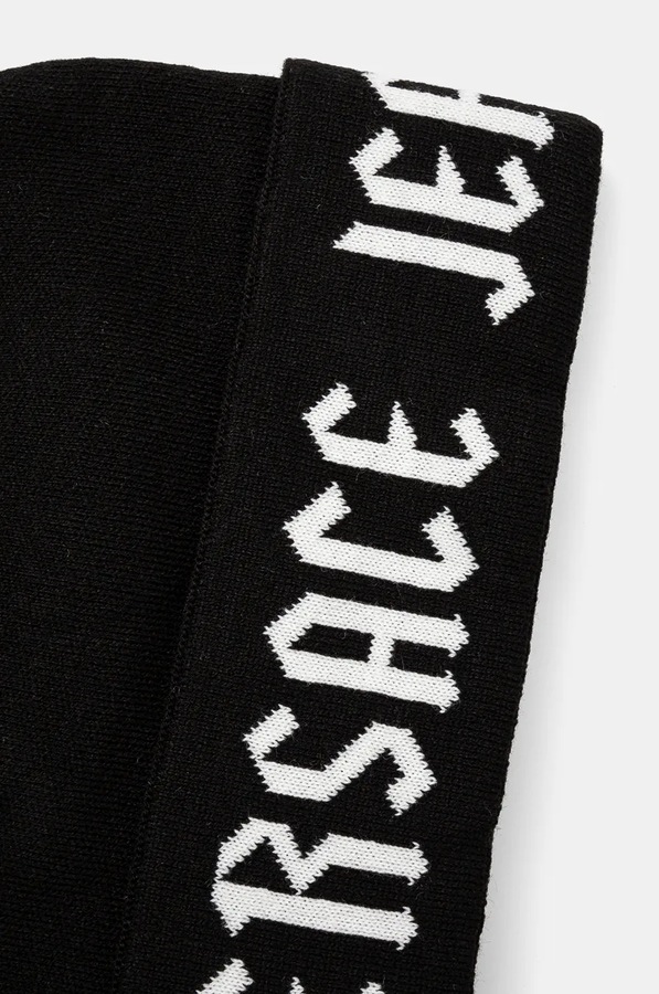 Шапка Versace Jeans Couture колір чорний фото 3