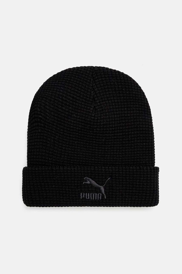 Шапка Puma Classics Mid Fit Beanie колір чорний