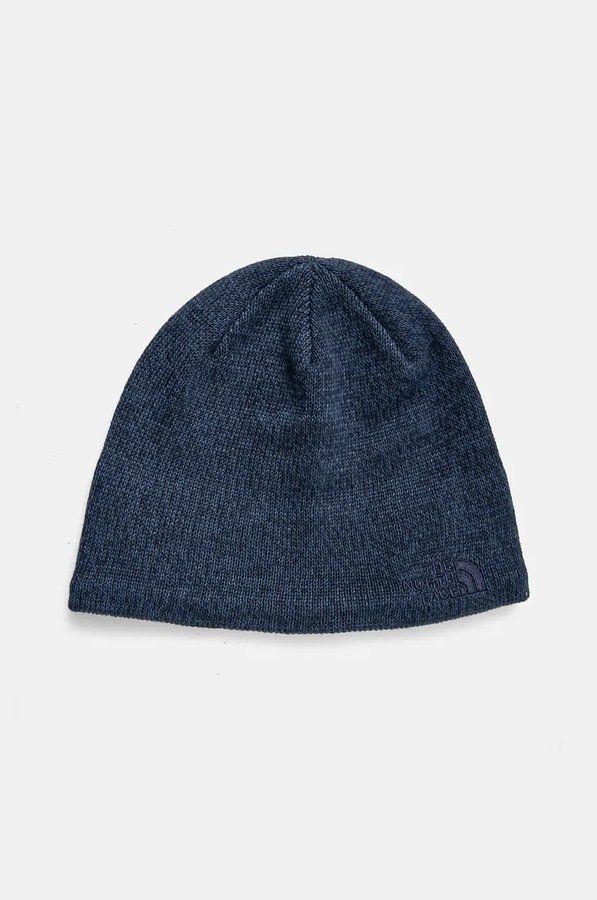 Шапка з домішкою вовни The North Face Jim Beanie колір синій