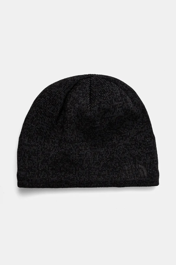 Шапка з домішкою вовни The North Face Jim Beanie колір чорний