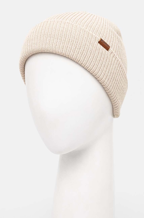 Шапка Columbia beanie Portside Fisherman Beanie колір бежевий фото 3