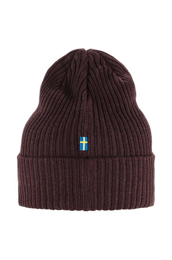 Шапка Fjallraven Rib Hat колір бежевий фото 2