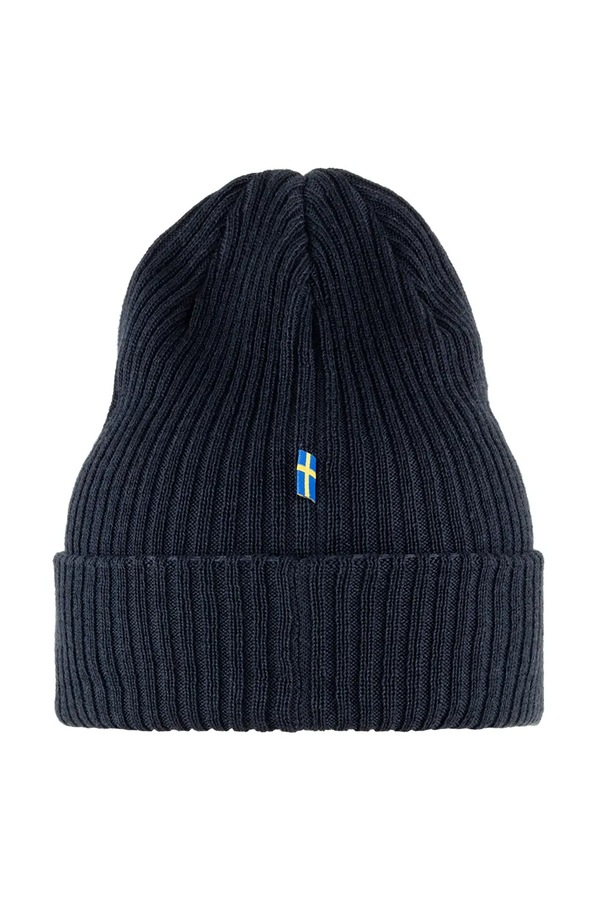 Шапка Fjallraven Rib Hat колір синій фото 2