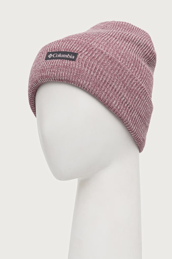 Шапка Columbia beanie колір рожевий фото 2