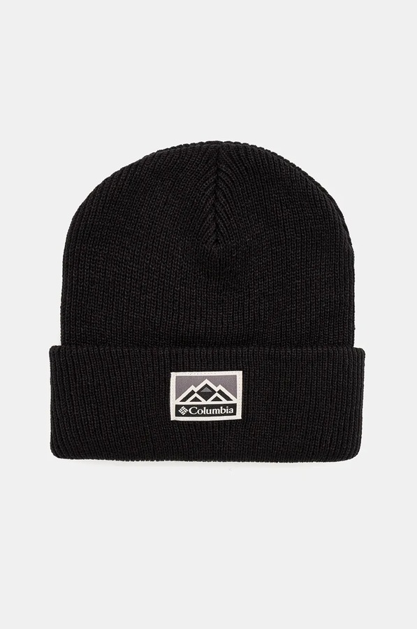 Шапка Columbia beanie колір чорний