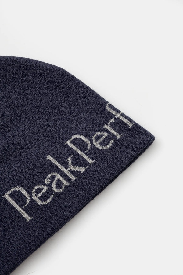 Шапка Peak Performance beanie колір темно-синій
