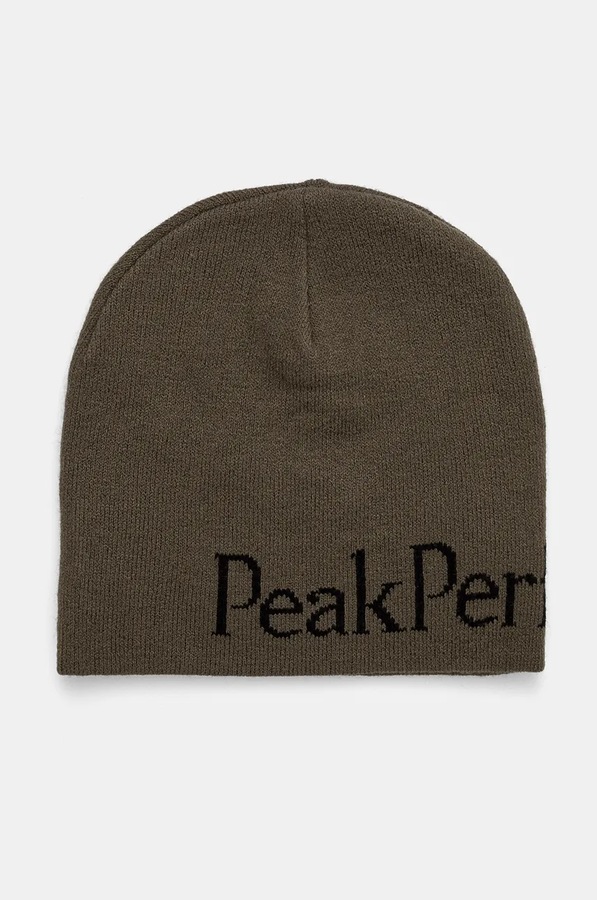 Шапка Peak Performance beanie цвет зеленый