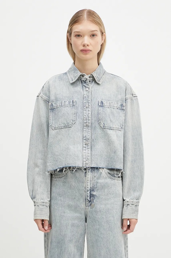 Джинсова куртка KSUBI Cutaway Longsleeve Shirt Worn