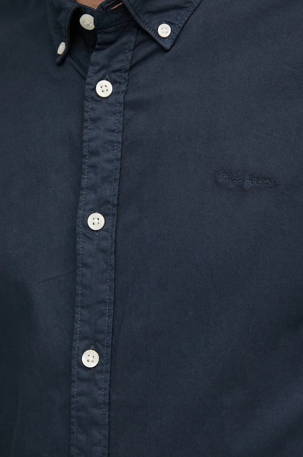 Бавовняна сорочка Pepe Jeans MANLEY колір синій фото 2