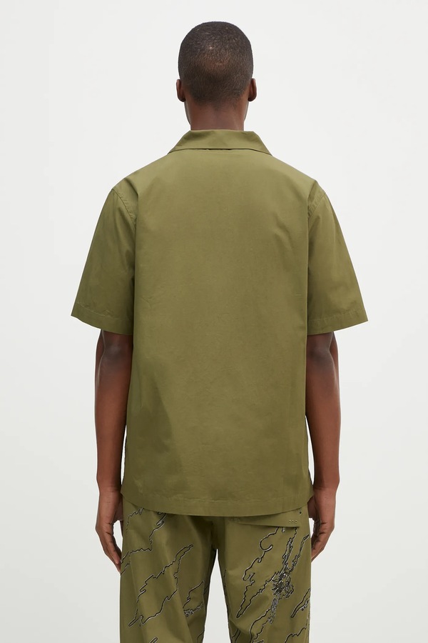 Бавовняна сорочка Maharishi Dpm: Sparse Bonsai Camo Shirt колір зелений фото 2