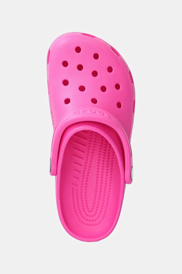 Дитячі шльопанці Crocs CLASSIC CLOG колір рожевий фото 4