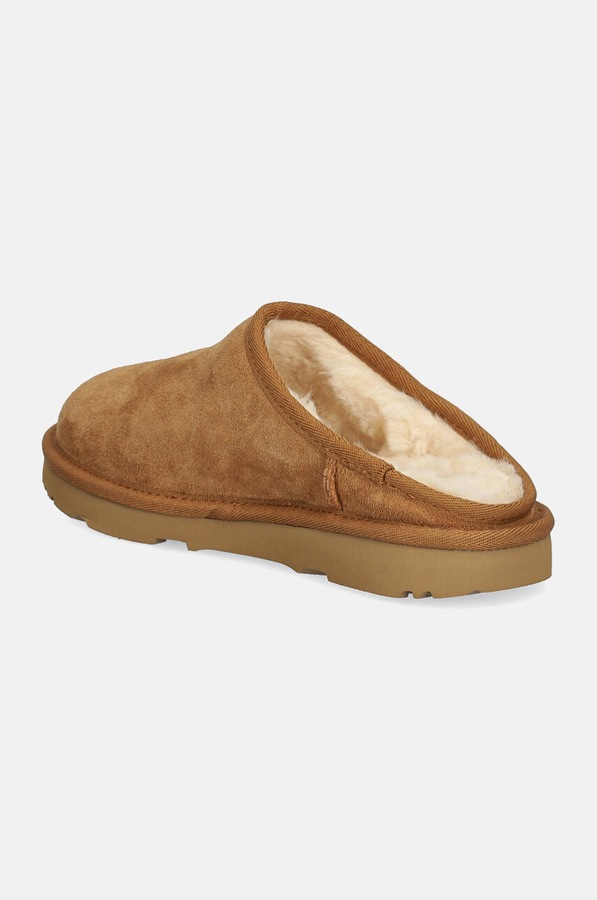Дитячі замшеві капці UGG KIDS' CLASSIC SLIP-ON колір коричневий фото 2