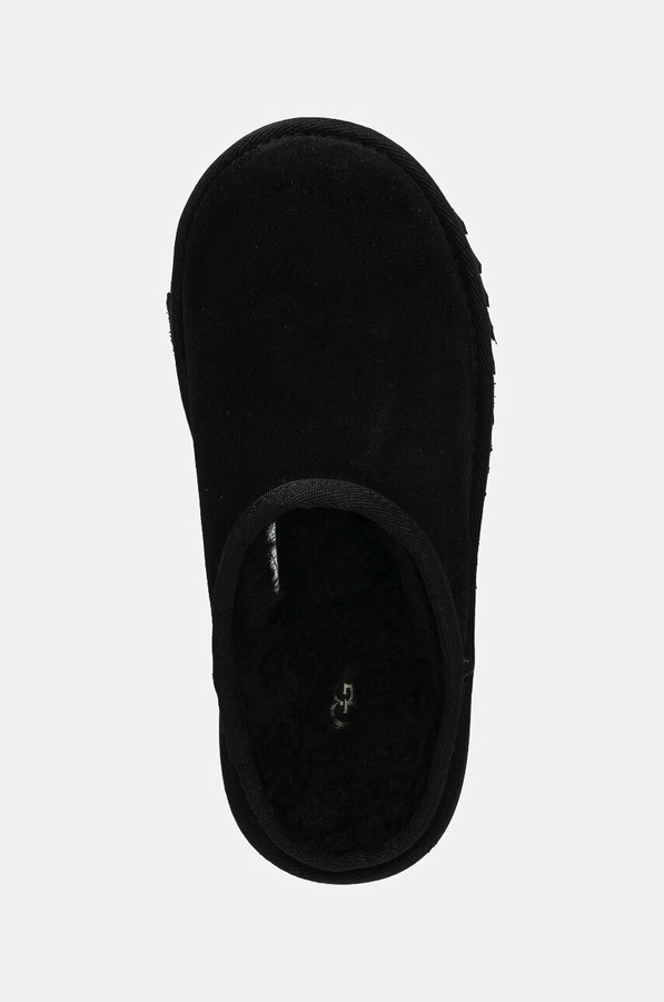 Дитячі замшеві капці UGG KIDS' CLASSIC SLIP-ON колір чорний фото 4