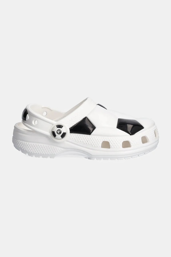 Дитячі шльопанці Crocs CLASSIC SOCCER BALL CLOG колір білий