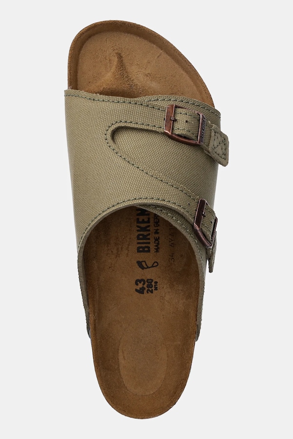Шльопанці Birkenstock Zürich колір зелений фото 4