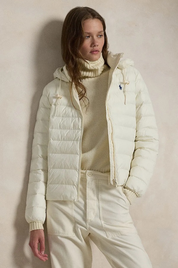 Стьобана куртка жіноча Polo Ralph Lauren колір бежевий