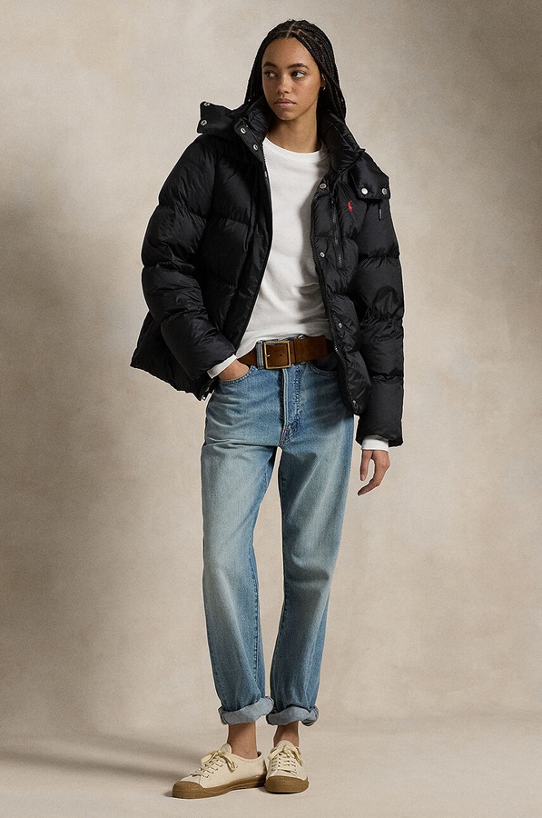 Пухова куртка Polo Ralph Lauren колір чорний фото 3