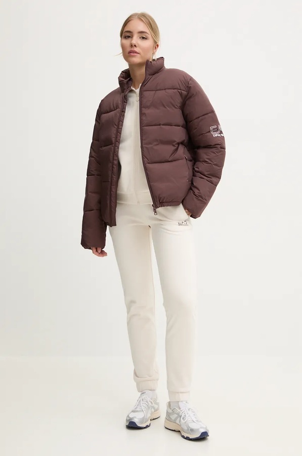 Куртка EA7 Emporio Armani колір коричневий