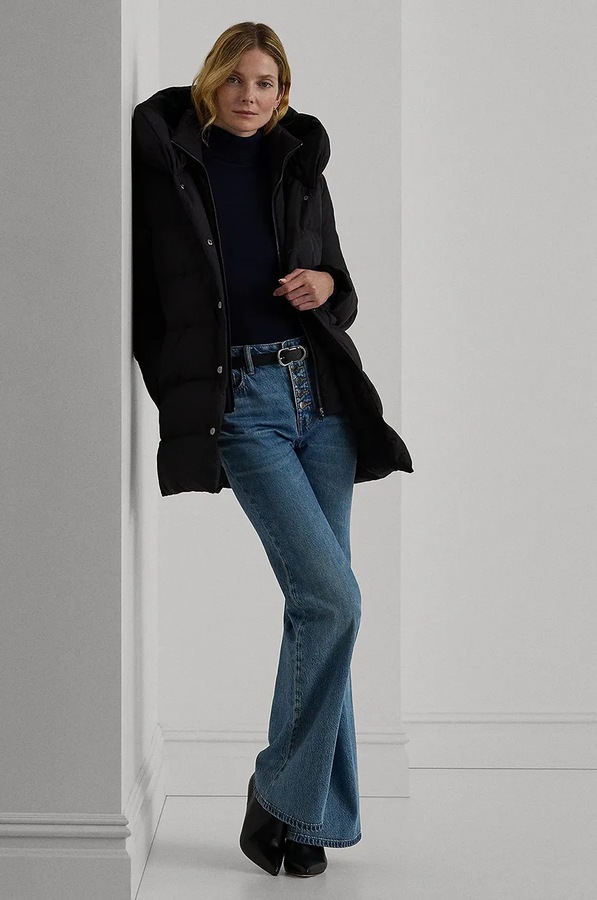 Пухова куртка Lauren Ralph Lauren колір чорний фото 2