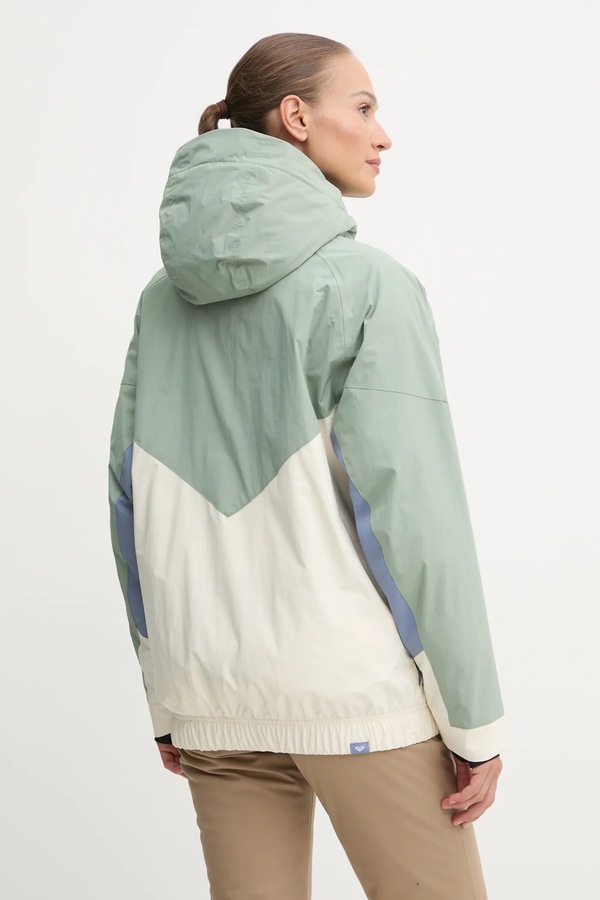 Куртка Roxy x Chloe Kim колір зелений фото 3